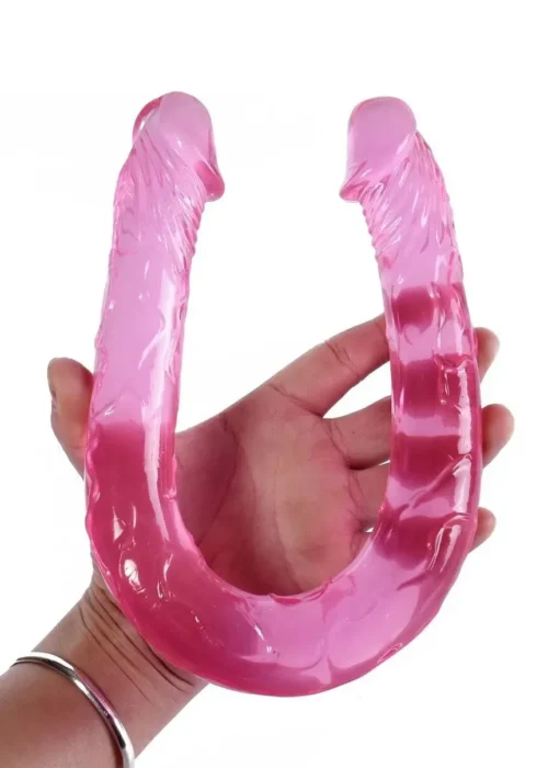 Dildo doble cabeza silicón grado médico